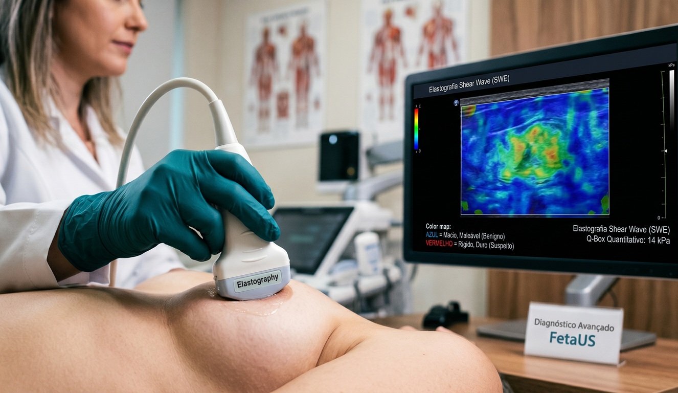 Elastografia Mamária: Como a evolução do ultrassom reduz a necessidade de biópsias desnecessárias